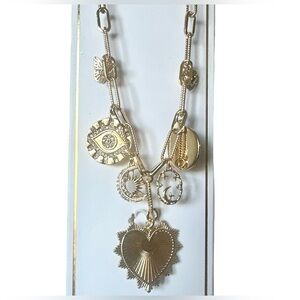 Gold Heart Pendant Necklace